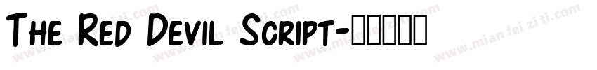 The Red Devil Script字体转换